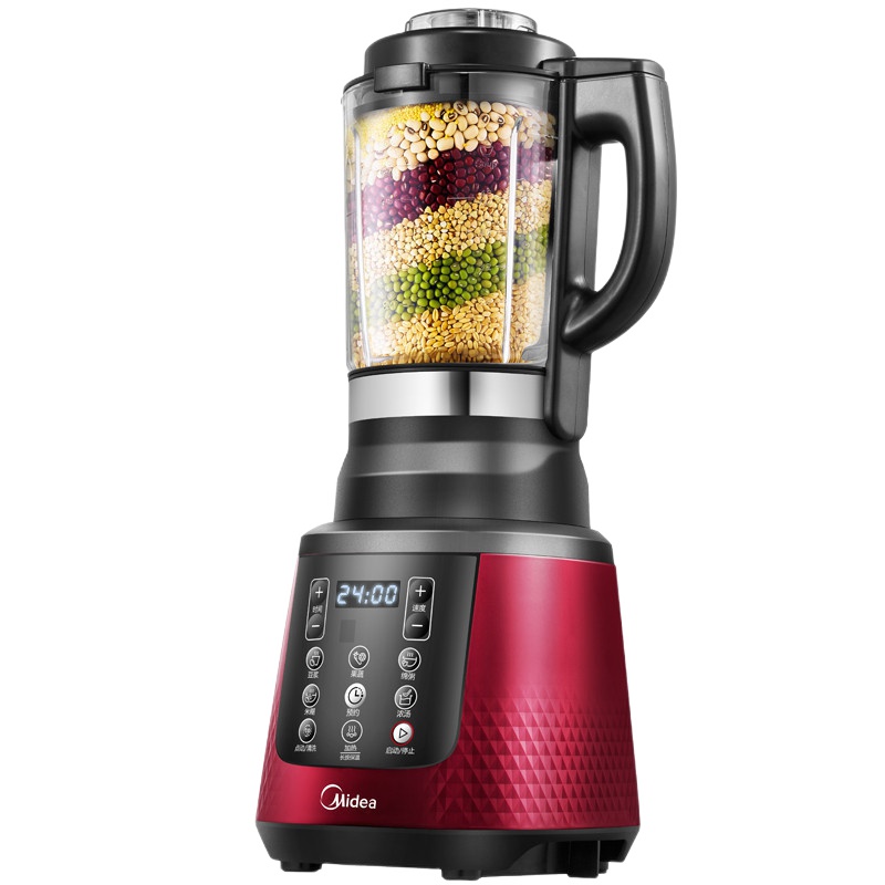 美的（Midea）破壁料理机Power701 智能高速加热破壁榨汁辅食豆浆 高速电机六叶破壁刀(一机双杯)