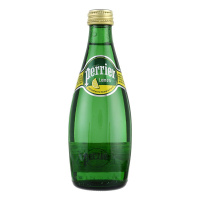 法国进口 巴黎水(Perrier) 柠檬味 330ml*24瓶 天然含气矿泉水