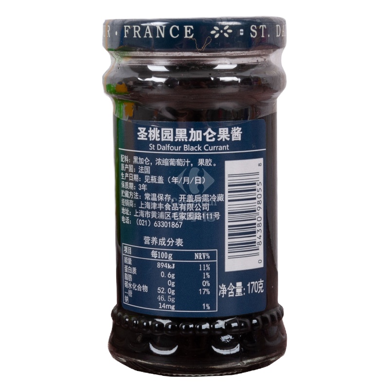 圣桃园黑加仑果酱170g