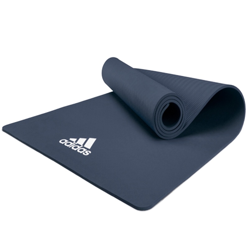 阿迪达斯(adidas)加厚防滑瑜伽垫 纯色8mm平板支撑垫EVA健身垫舞蹈垫ADYG-10100BL/MR/RG/GN
