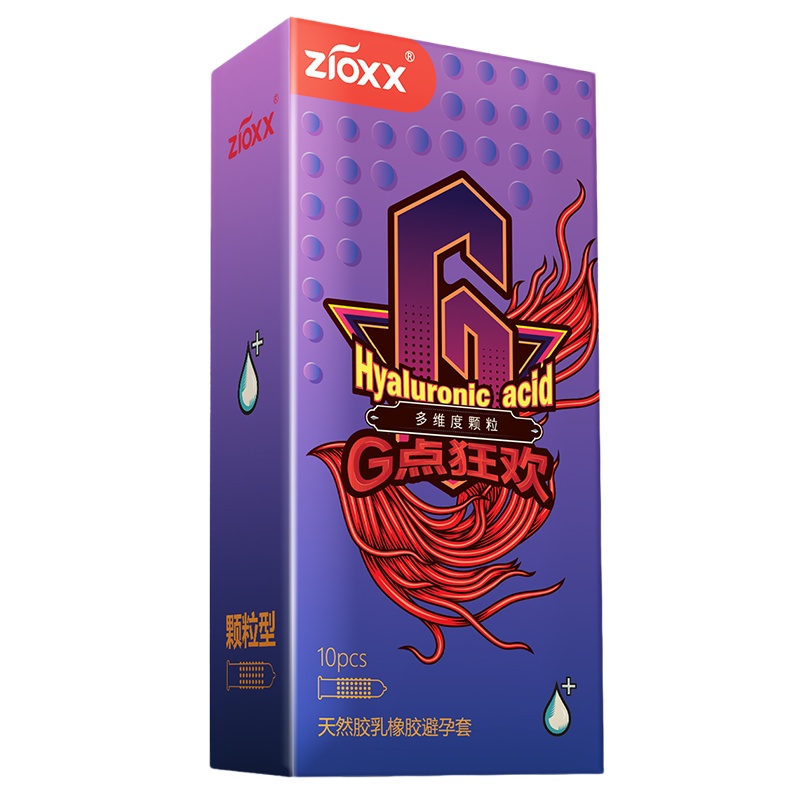 赤尾超薄玻尿酸避孕套冰火防早泄安全套螺纹大颗粒情趣套套tt