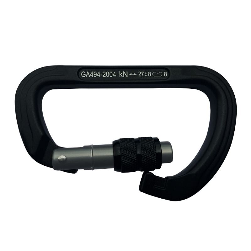 户外登山攀岩主锁救援快挂扣安全锁D型挂钩丝扣锁装备