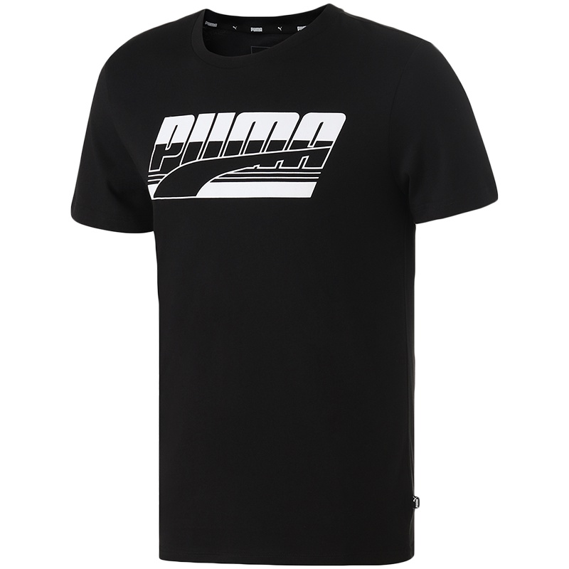 PUMA彪马男装运动服休闲服圆领大LOGO短袖T恤84463301