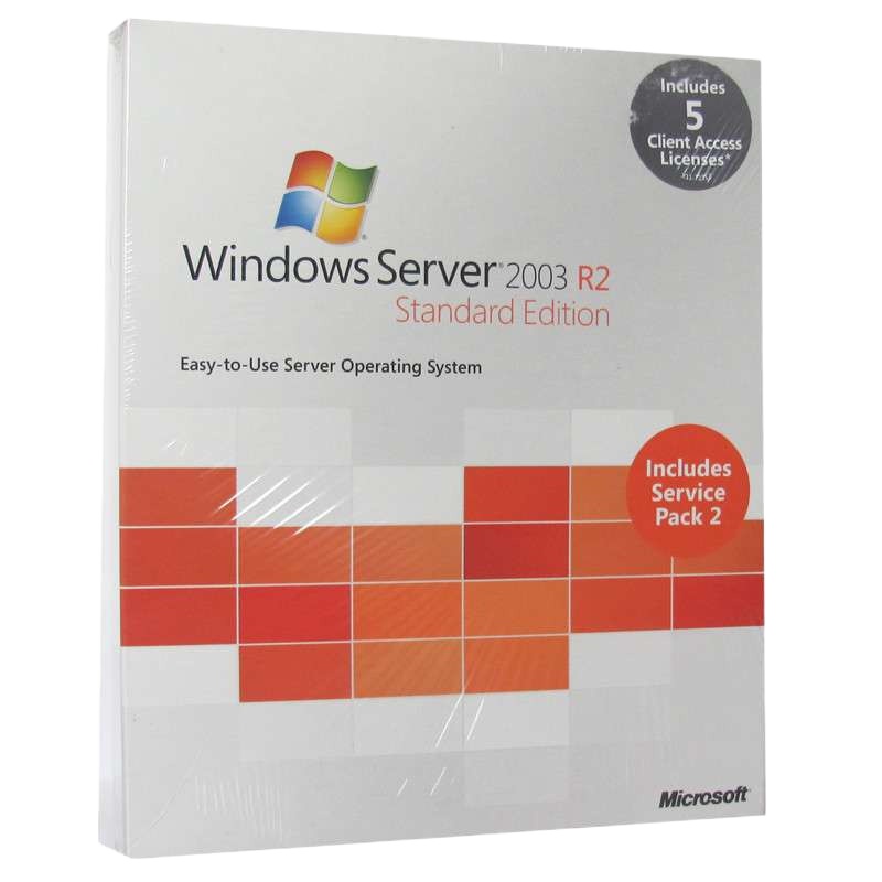微软原装正版 Windows server 2003 R2 英文标准版 5用户