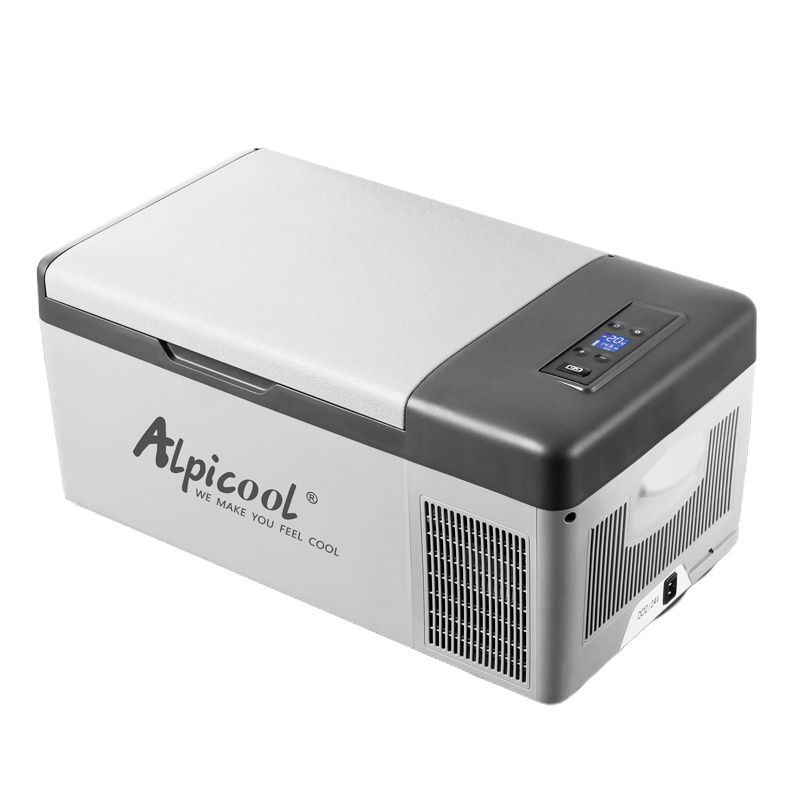 C15两用-德技冰虎15L压缩机车载冰箱制冷12v24v220V车家两用小容量智能APP手机控温冷冻冷藏轿车货车小冰箱