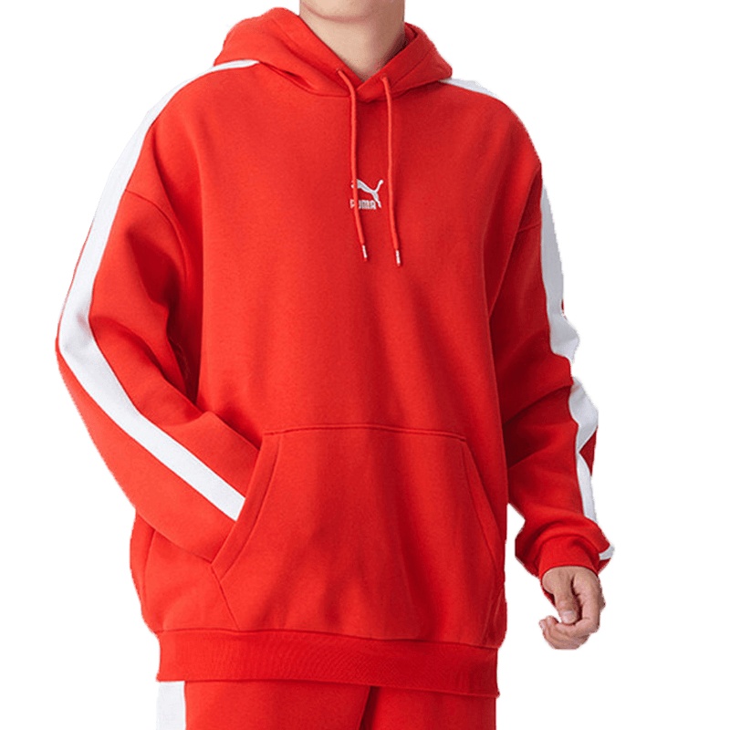 PUMA彪马2020新款男子休闲拼色连帽卫衣 ICONIC T7 530272