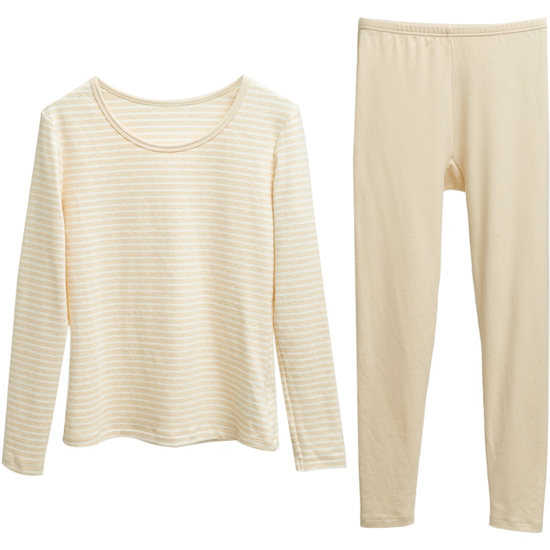 歌瑞尔秋冬季棉质情侣秋衣秋裤保暖内衣男女打底套装19012CT