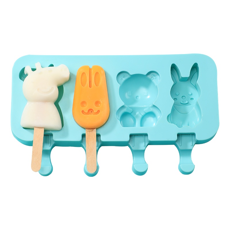 优勤雪糕模具食品级硅胶做冰棒冰淇淋磨具家用冰棍儿童果冻自制冻冰块
