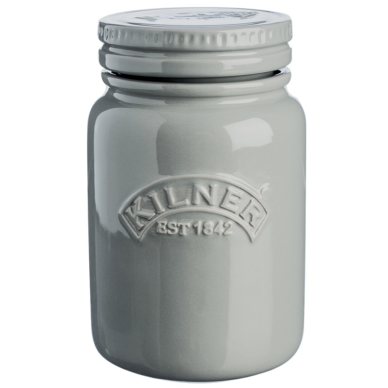 英国Kilner密封罐陶瓷储物罐子坚果杂粮收纳瓶子花瓶艺术摆放600ml艺术白