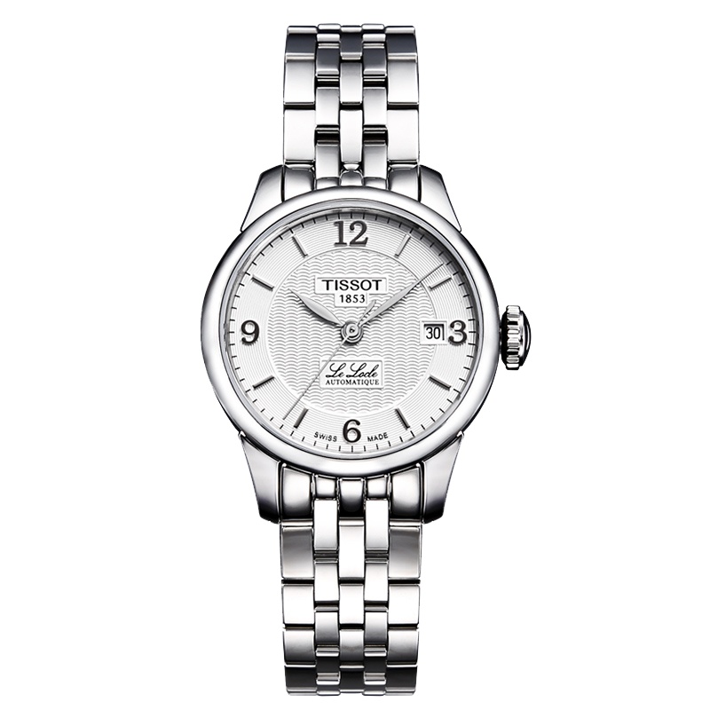 TISSOT天梭 力洛克系列 休闲简约 复古表盘 钢带机械表女T41.1.183.34