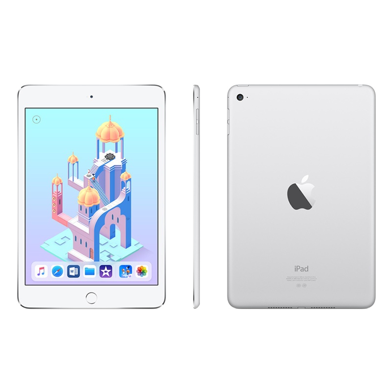 [二手95新]苹果平板电脑 Apple iPad迷你 Mini4 128G 二手平板 银白色 mini4 WiFi版