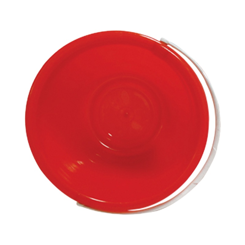 君御小桶调油漆塑料桶红色六号无盖口径24.5*高20.5厘米10个装