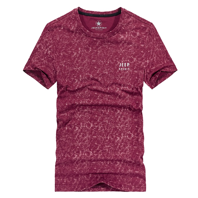 JEEP吉普短袖男士速干运动碎花半袖T恤夏季新品男装半袖体恤上衣
