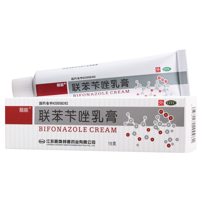 靓能 联苯苄唑乳膏 15g*1支/盒治疗各种皮肤真菌病如手足癣体股癣