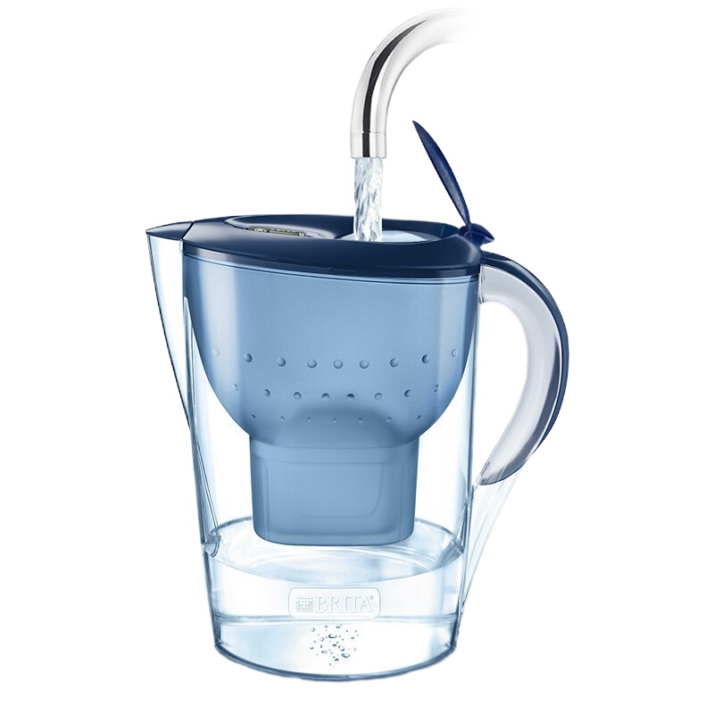 碧然德(BRITA) 家用滤水壶 海洋系列 3.5L 蓝色白色随机发货 一壶三芯