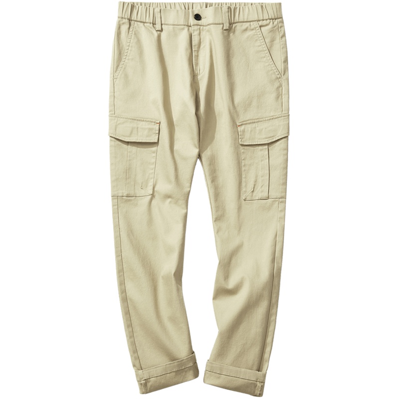 千纸鹤男士2019秋季新款工装休闲裤男生宽松潮流直筒长裤男70208