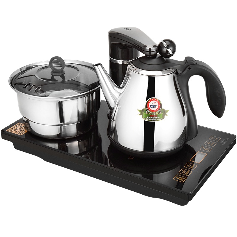 Seko/新功 全自动上水电茶炉家用电热水壶煮茶器304不锈钢烧水壶茶台嵌入式煮水壶