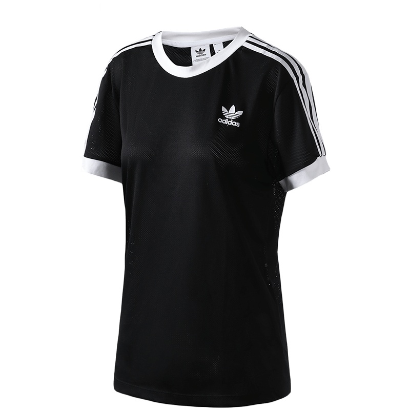 阿迪达斯adidas三叶草女装运动服休闲短袖T恤FM1748