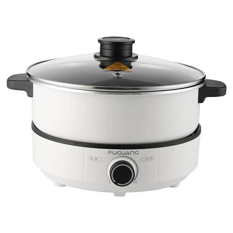 富光多功能家用电火锅锅家用分体式大容量电煮炒锅不粘料理煎烤锅