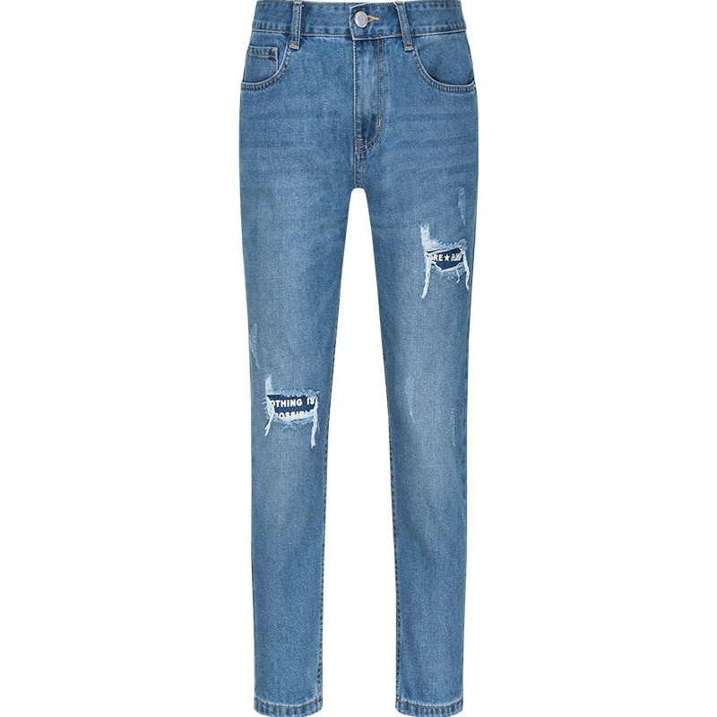 Semir森马老爹裤男九分裤男士2019春秋复古丹宁牛仔裤生裤子韩版潮