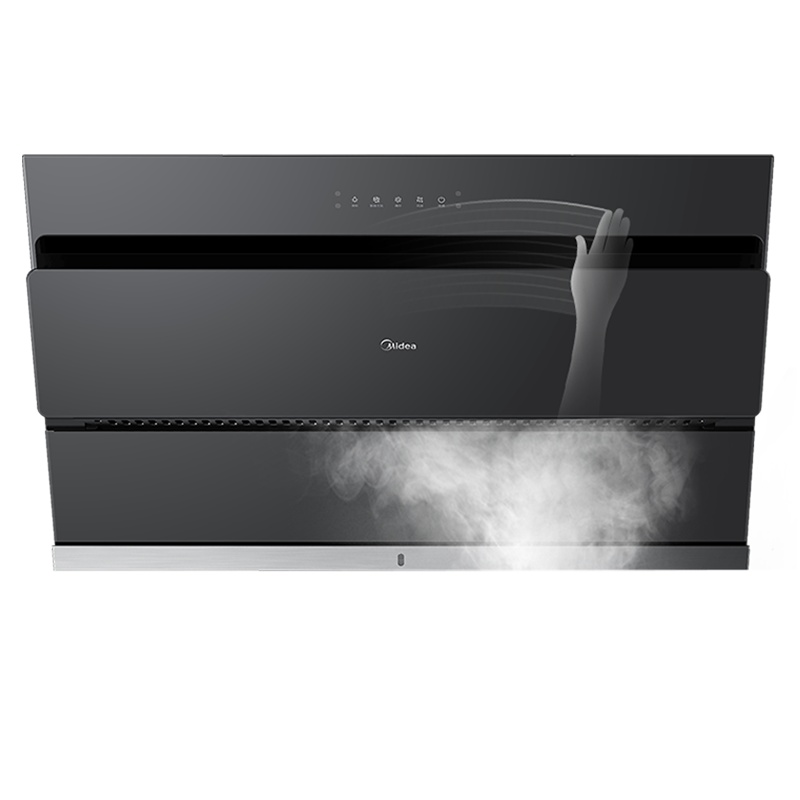 美的(Midea)抽油烟机 20立方侧吸式智能挥手速吸油烟机单机家用厨房抽烟机易清洗近吸单烟机CXW-280-JSN2