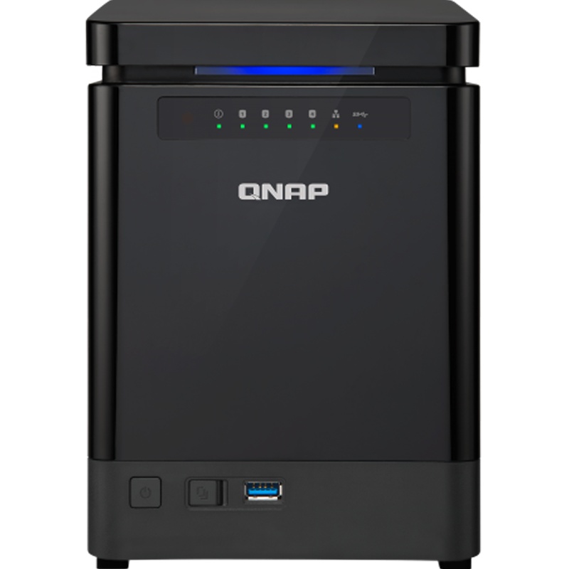 威联通(QNAP)TS453Bmini4G内存 四核处理器 直立 NAS 四盘位网络存储(无内置硬盘)