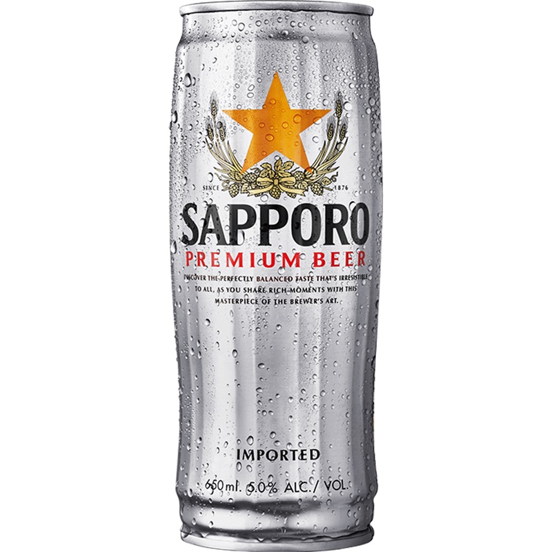 Sapporo/三宝乐 越南进口日式札幌 进口啤酒650ML*12听