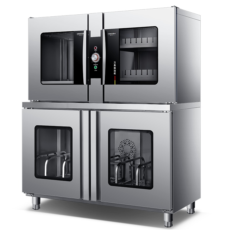 德玛仕(DEMASHI)刀具消毒柜 热风循环刀具消毒柜商用 臭氧紫外线保洁柜DMS20D-8Z[大双层四门]