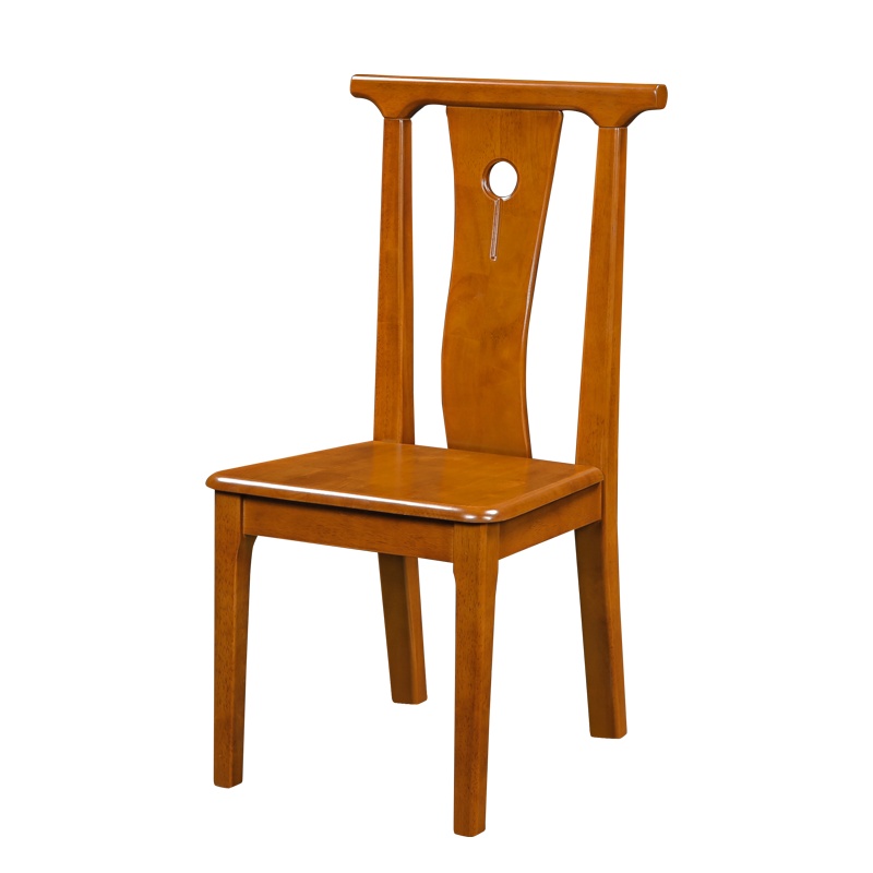 HiBoss实木餐桌椅靠背椅家用椅子现代简约中式餐厅酒店椅子木椅子凳子
