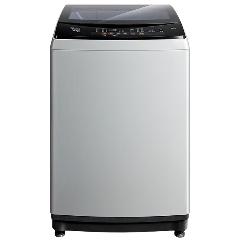 美的(Midea) MB100V50QC 10公斤全自动快净波轮洗脱一体洗衣机 强压双水流 洁净防缠绕 家用智利灰