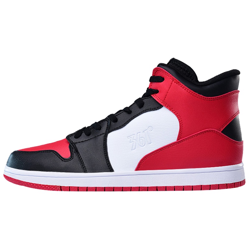 361度男鞋高帮板鞋新款滑板鞋休闲潮流男士运动板鞋男671816604