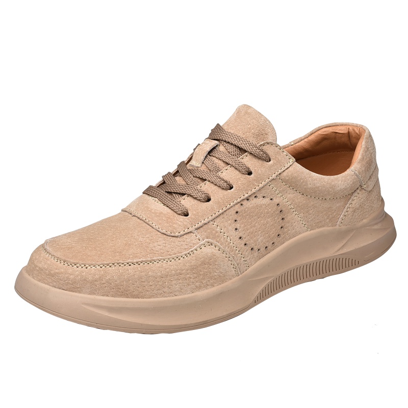 公牛世家(G.N.Shi Jia)男士复古休闲鞋美式系带潮男板鞋猪八皮男鞋GNd8006