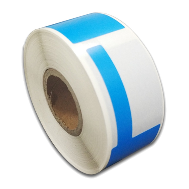 开仰(KAIYANG)P-40-B-01不干胶标签纸F型尾签38*25+40mm/200片/卷 蓝色