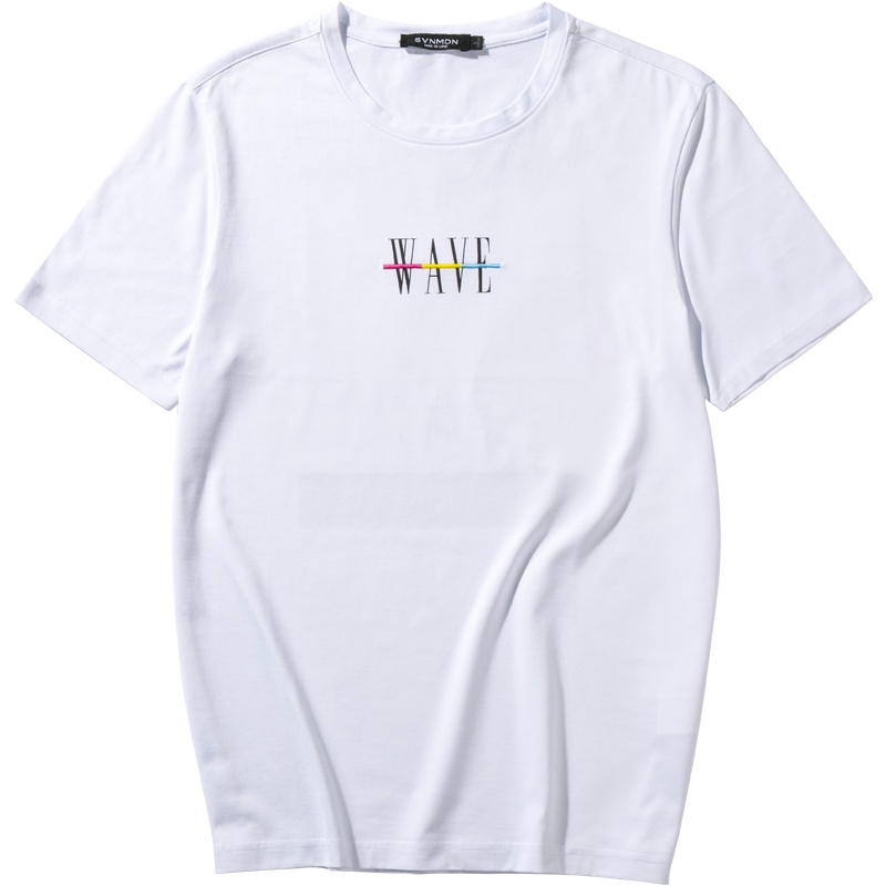 赛闻男装夏季男士时尚休闲短袖T恤男生潮流上衣