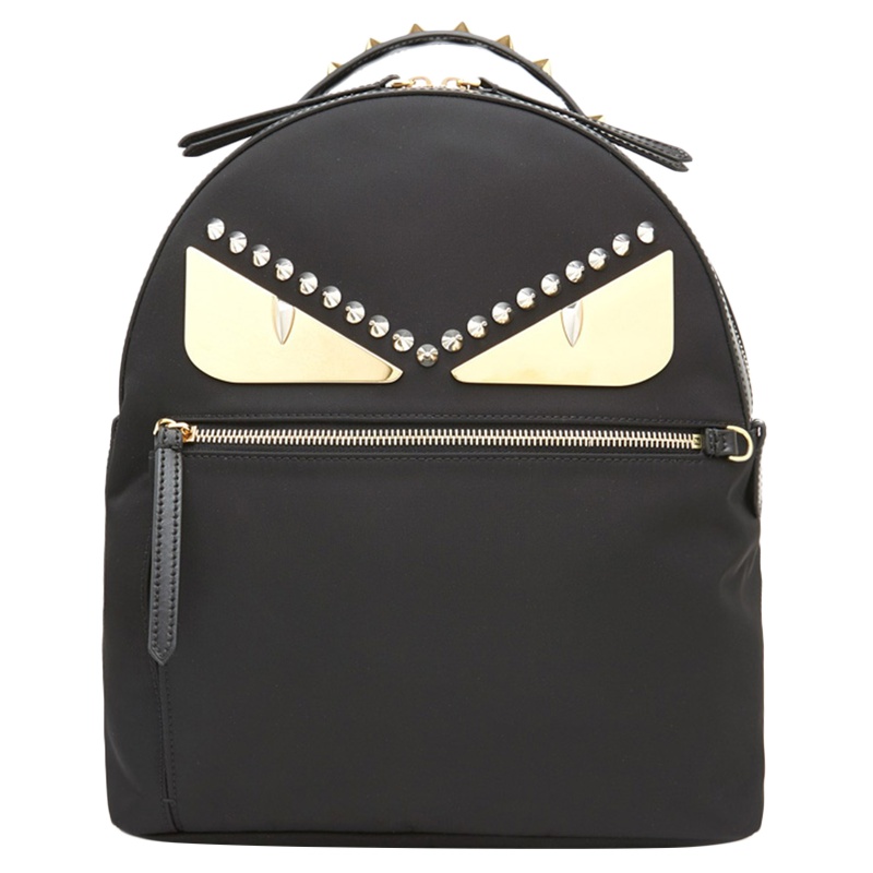 【直营】FENDI芬迪 经典小怪兽 拉链款 尼龙 双肩背式双肩背包 女包