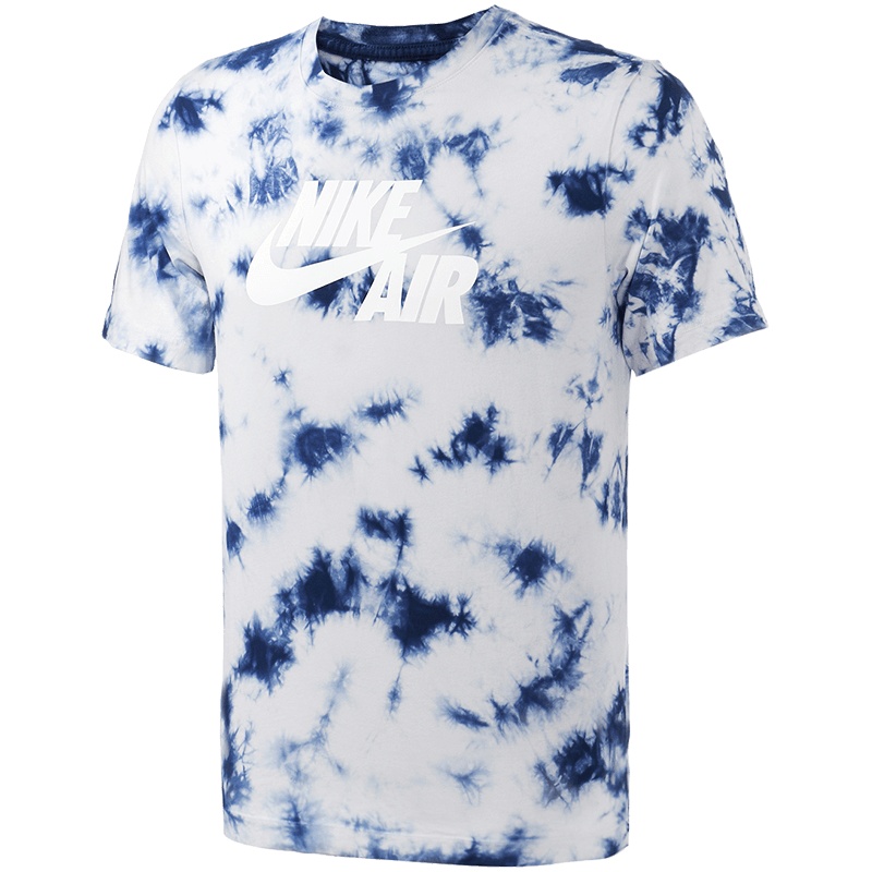 【自营】NIKE男装短袖T恤时尚印花泼墨透气针织圆领运动服BQ0080