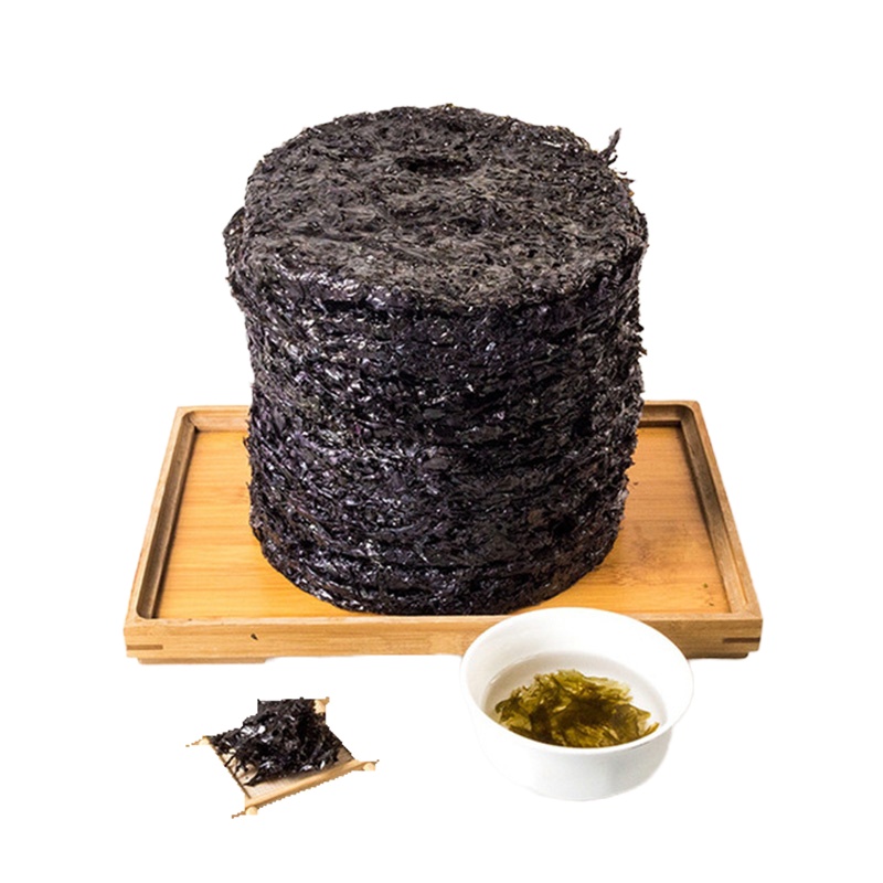 不吃小鱼 紫菜50g霞浦头水紫菜干货蛋花汤无沙免洗非即食冲泡散装圆饼紫菜