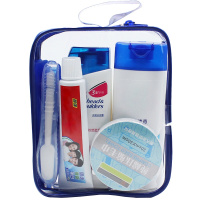 [规格:2个装 7件套]旅行套装 洗漱用品出差酒店 洗发沐浴牙刷牙膏毛巾梳子小样 便携商务旅游用品套装