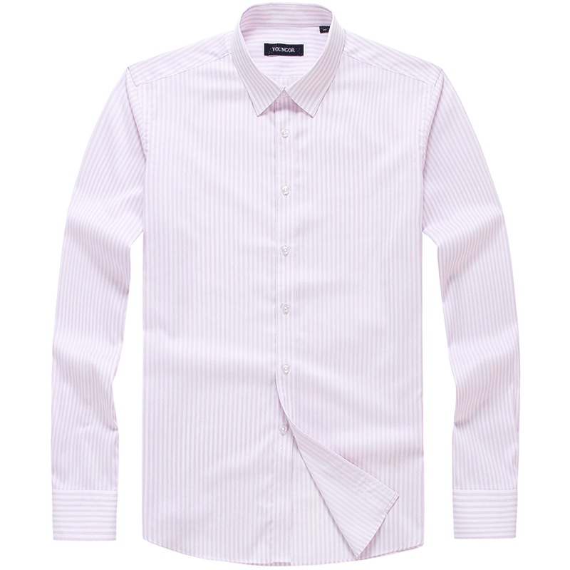 Youngor/雅戈尔秋冬新品男士商务正装黄色长袖衬衫281OJA