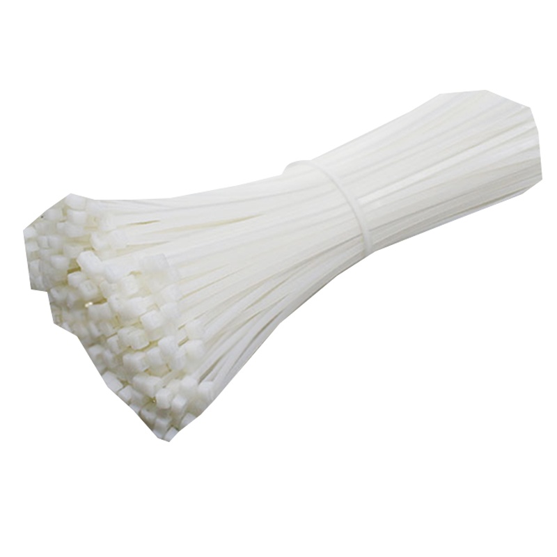 海斯迪克 HK-522 白色尼龙扎带 工业自锁式扎带 新料固定塑料绑扎线线束带