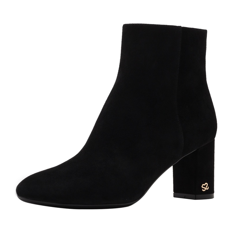 星期六(ST&SAT)鞋子新款女高跟粗跟时装靴短靴女靴SS94116606