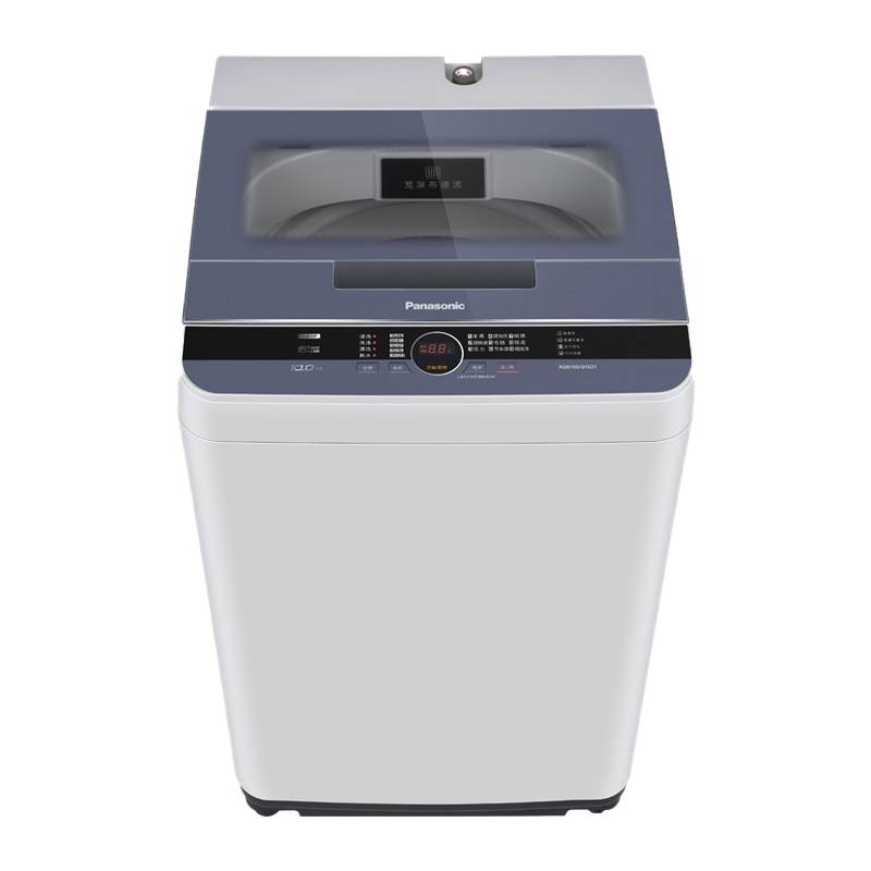 松下(Panasonic)XQB100-Q1621 10KG 全自动波轮洗衣机 宽瀑布水流 玻璃折叠盖板 大容量