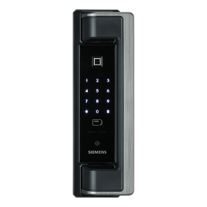 西门子(SIEMENS)指纹锁智能锁家用防盗门锁进口密码锁电子锁C620别墅大门C级锁芯 深空灰