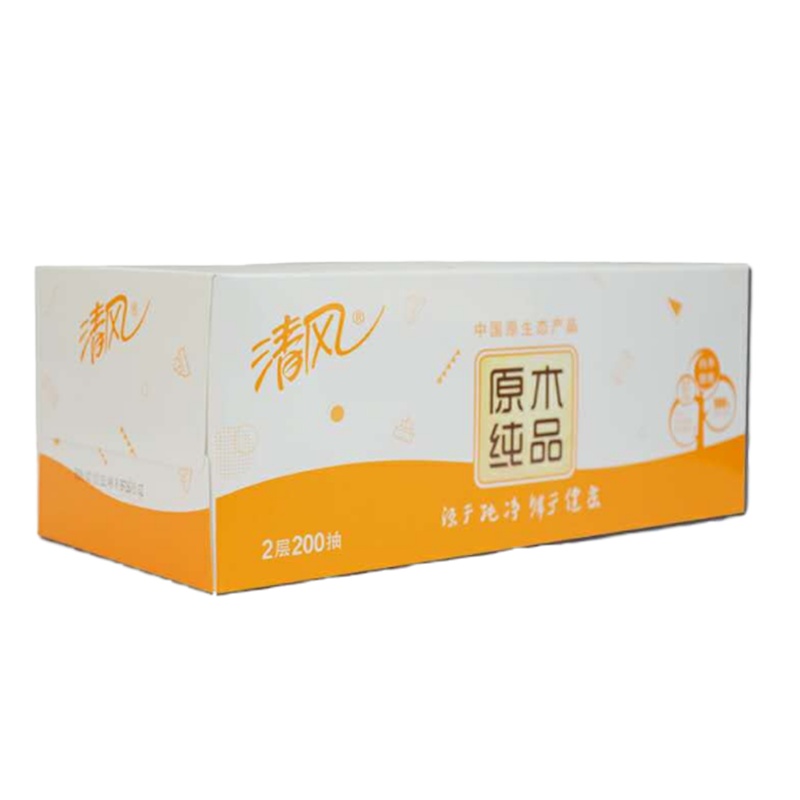 清风 2层200抽/盒 面纸 抽纸 24盒装 YC