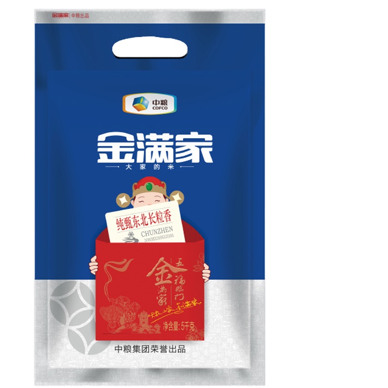 中粮金满家东北长粒香米5kg