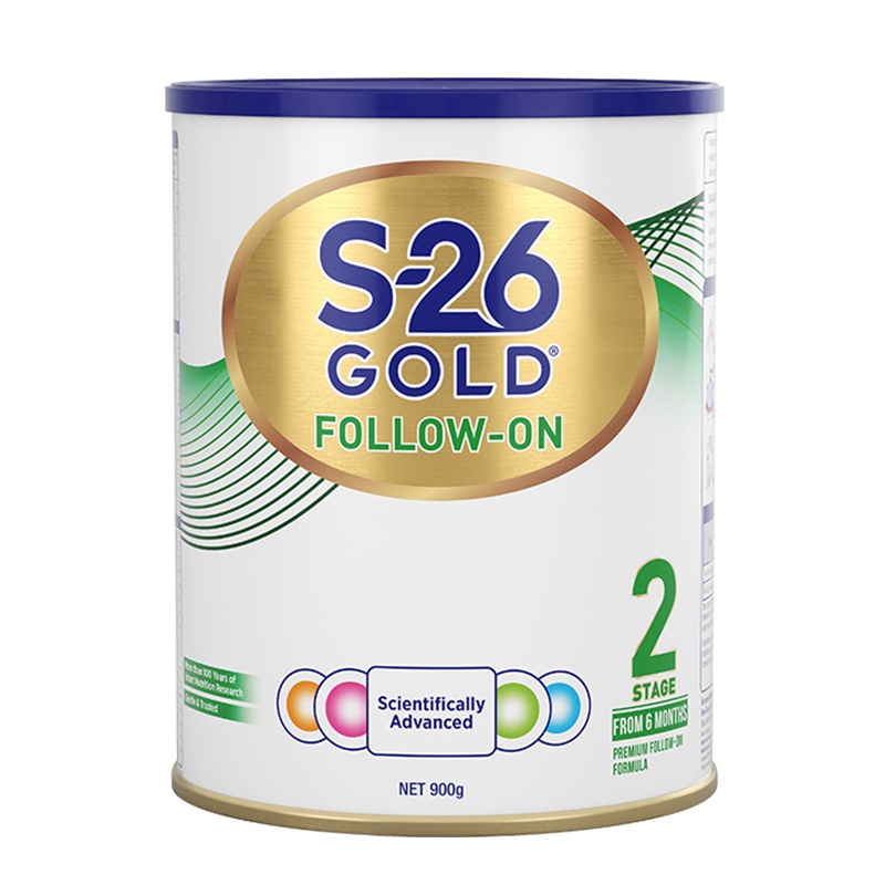 Wyeth惠氏 S26金装婴幼儿护眼奶粉(不添加蔗糖) 2段 6-12月 900g/罐 新西兰进口