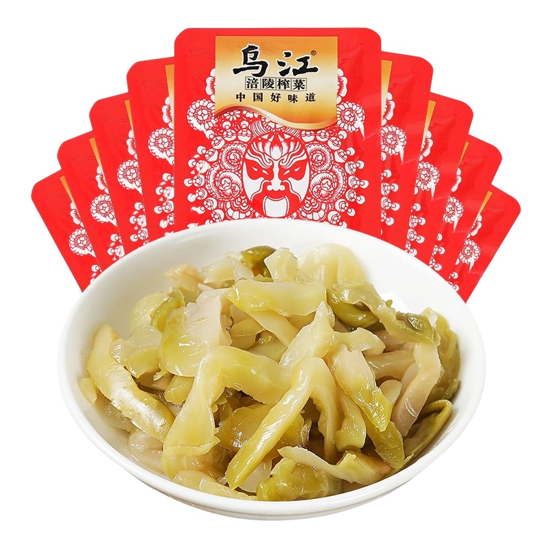 乌江清淡榨菜15g*20包 下饭咸菜开味清淡榨菜丝小包装下饭菜榨菜三丝咸菜开味小菜