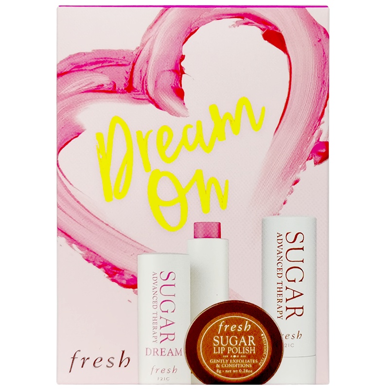 馥蕾诗澄糖丰盈臻润护唇膏礼盒（丰盈唇膏4.3g+丰盈唇膏2.2g+护唇磨砂霜8g）