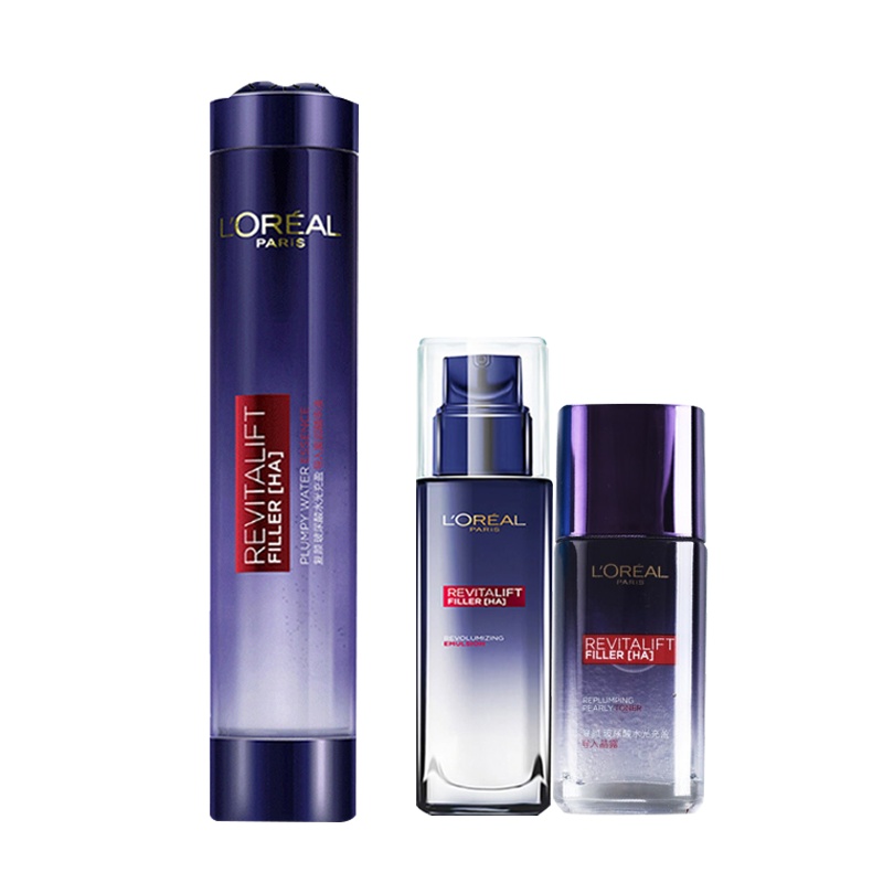 欧莱雅复颜玻尿酸水光充盈导入膨润精华液75ml套盒