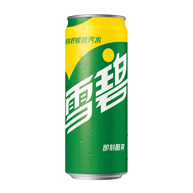 雪碧(Sprite)Sleek Can 330ml*24罐 整箱装 (新老包装、纸箱/塑包随机发货)